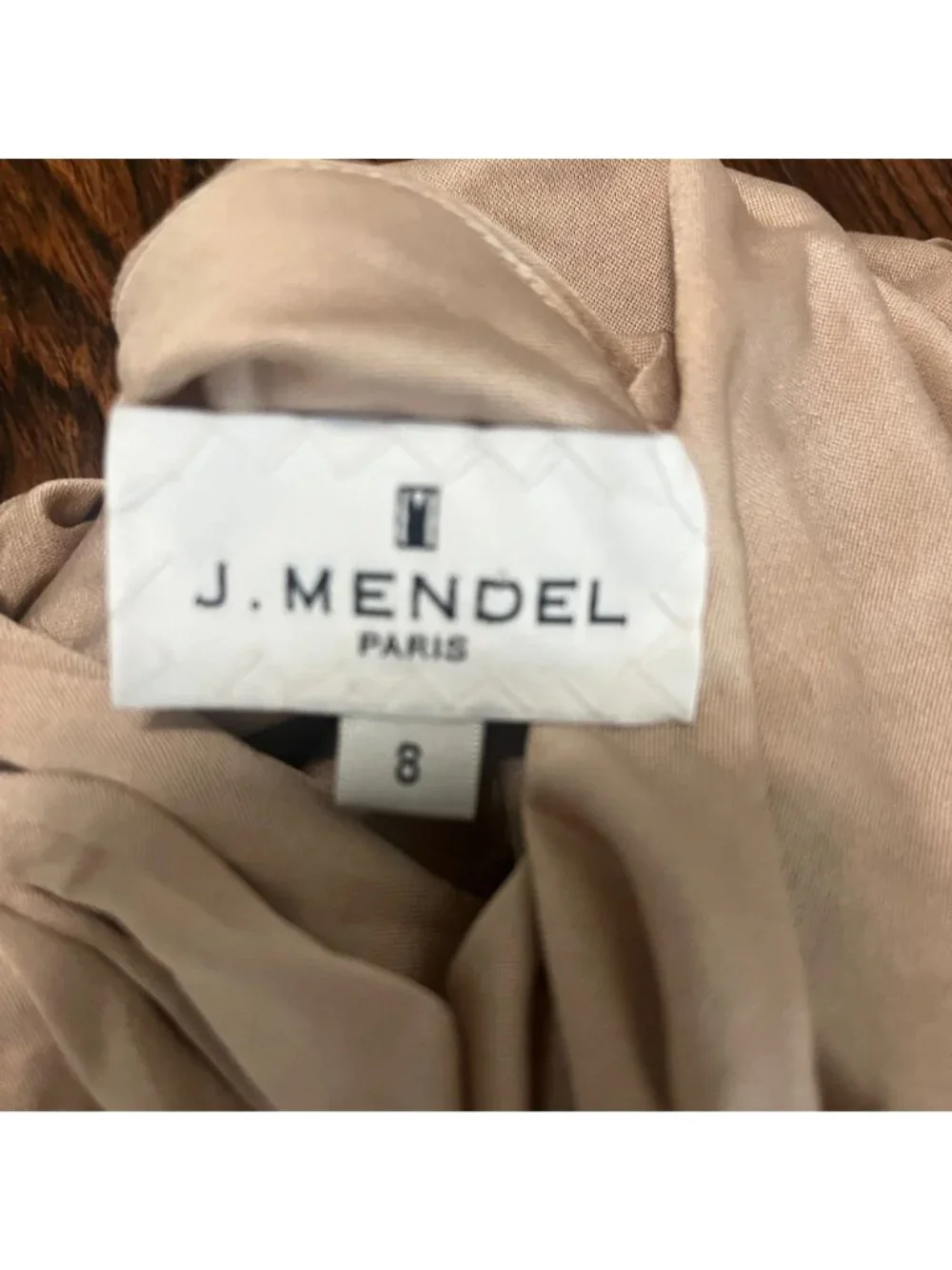 J. MENDEL PARIS Beaded Ruched Cocktail Dress Size 8. ** Please see description**